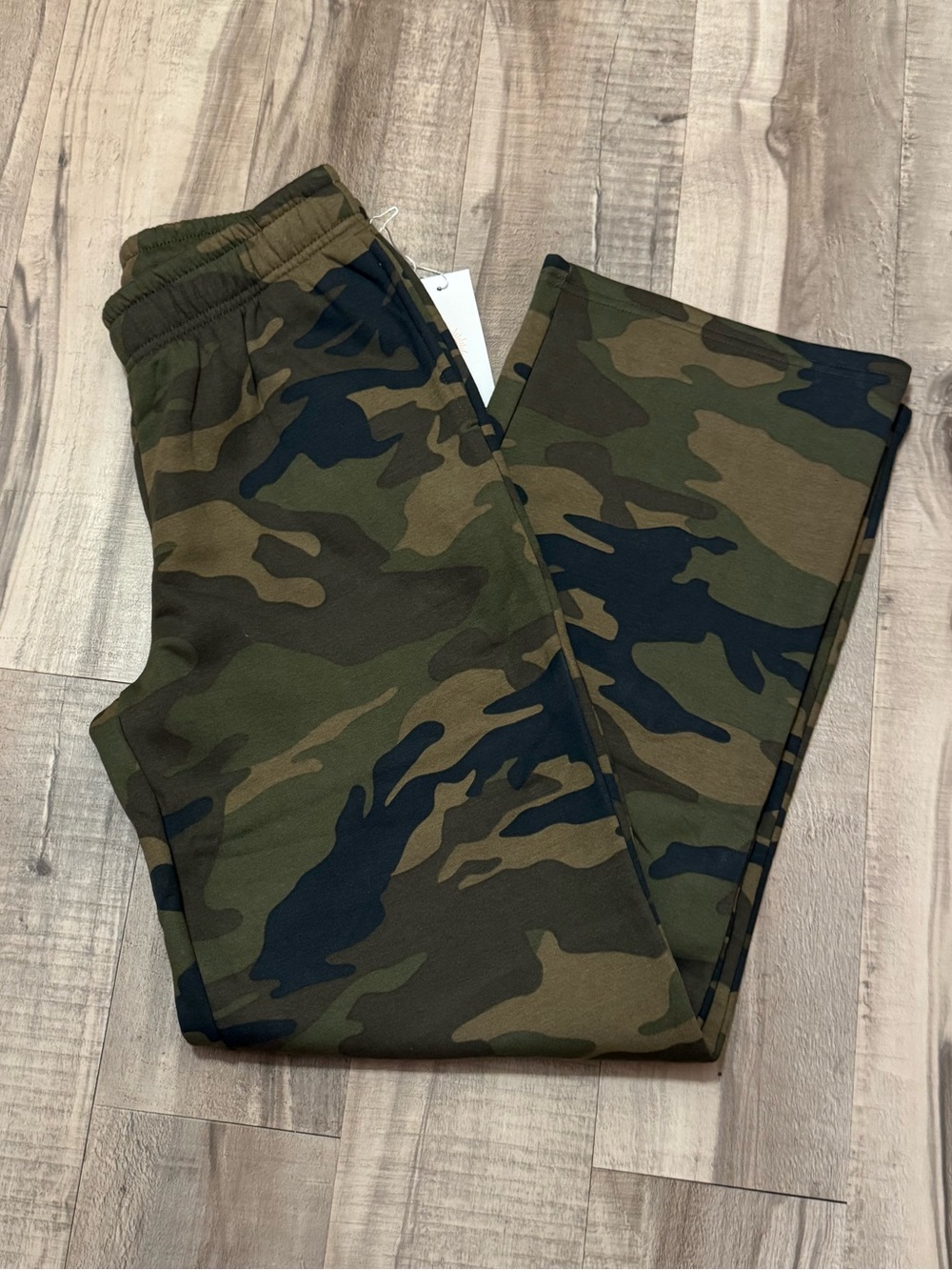 Women’s Lazy Sunday Wide Leg Camouflage Sweatpants - Picture 4 of 5